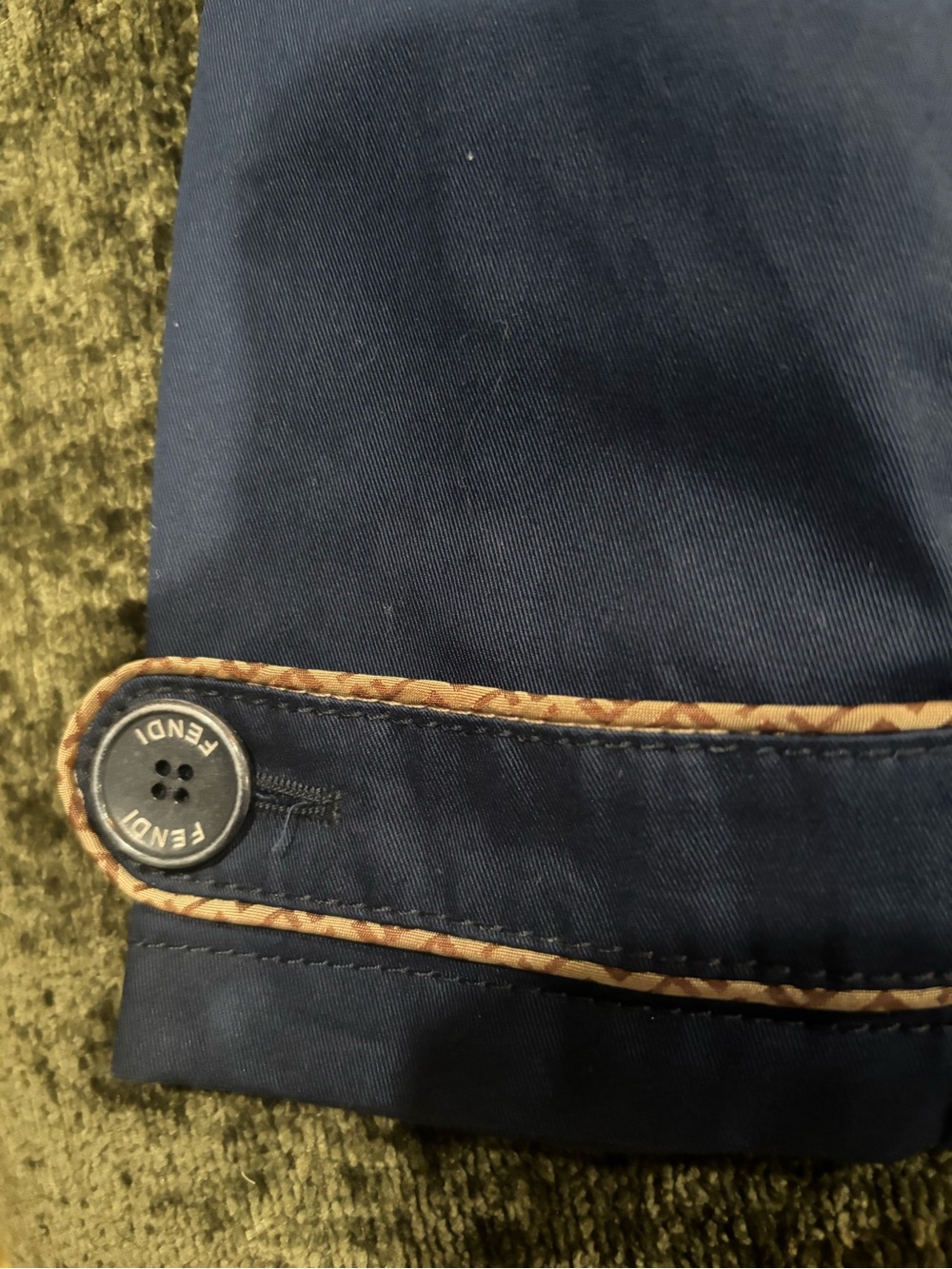 NWT Fendi Girls Navy Blue Double Breasted Jacket With FENDI logo On Trim 6A - Picture 5 of 13
